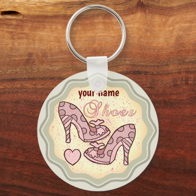 I Kärlek Shoes-nyckelkedja Nyckelring (Framsida)