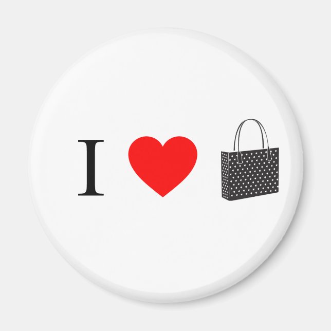 I Kärlek Shopping Magnet (Framsidan)
