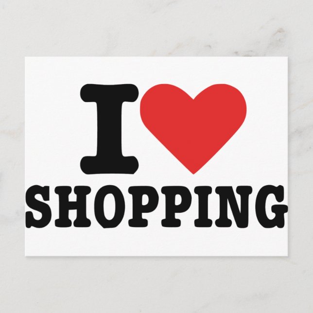 I kärlek shopping vykort (Framsida)