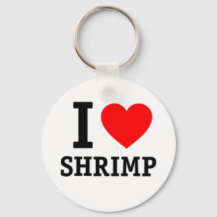 I Kärlek Shrimp Nyckelring
