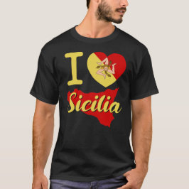 I Kärlek Sicilia (I Sicilian Heart Sicilia) T Shirt