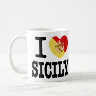 I Kärlek Sicilien Mugg
