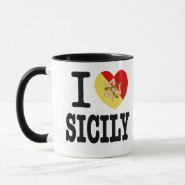 I Kärlek Sicilien Novelty Mugg