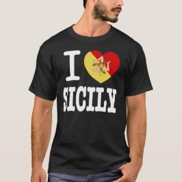 I Kärlek Sicily T Shirt
