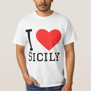 I kärlek sicily t shirt