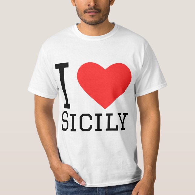 I kärlek sicily t shirt (Framsida)