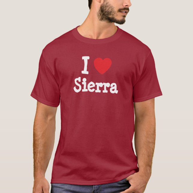 I kärlek Sierra hjärta T-Shirt (Framsida)