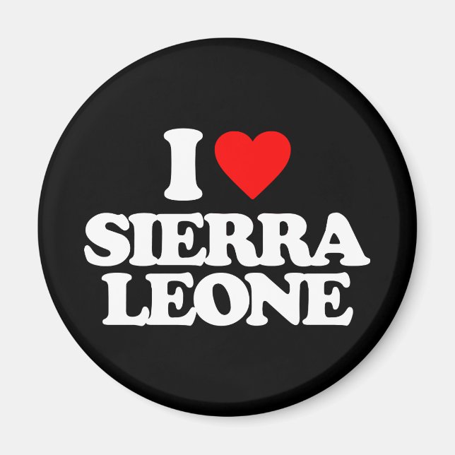 I KÄRLEK SIERRA LEONE MAGNET (Framsidan)
