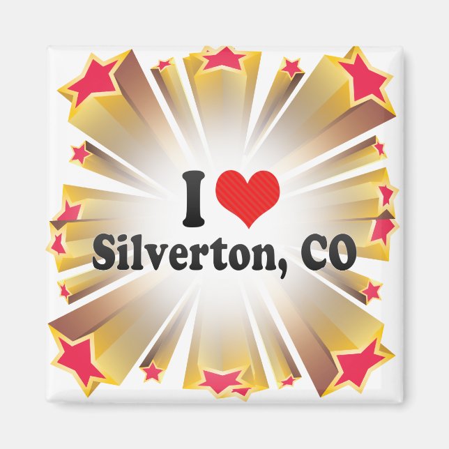 I Kärlek Silverton, CO Magnet (Framsidan)