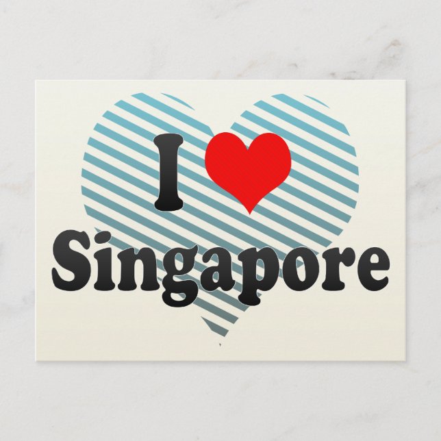 I Kärlek Singapore, Singapore Vykort (Framsida)