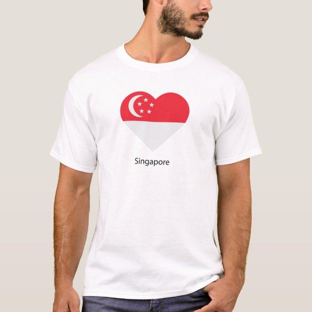 I Kärlek Singapore T Shirt (Framsida)