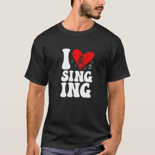 I Kärlek Singing Karaoke Singer Voice Coach Premiu T Shirt