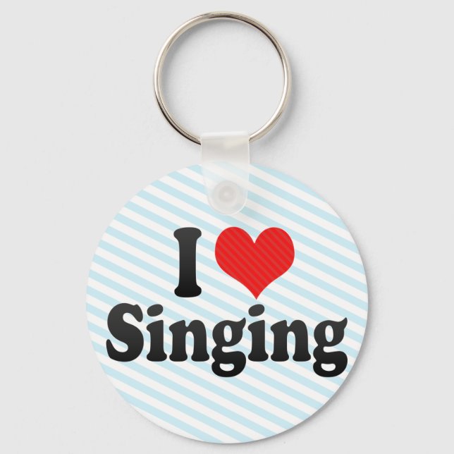 I Kärlek Singing Nyckelring (Framsida)