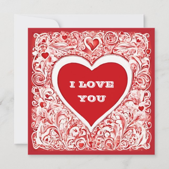 I Kärlek ska du gifta mig med Valentineser kort (Framsida)