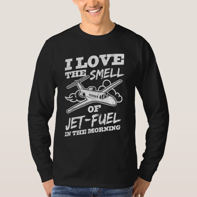 I Kärlek ska flygplanet för Jet-bränslepiloten T Shirt (Framsida)