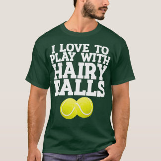 I Kärlek ska jag leka med Bollar tennis Player Gif T Shirt