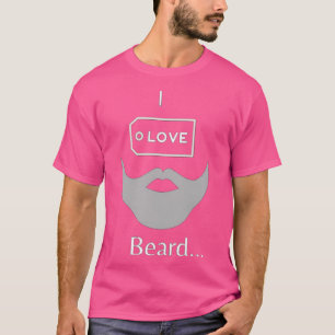 I kärlek-skägg 3 t shirt
