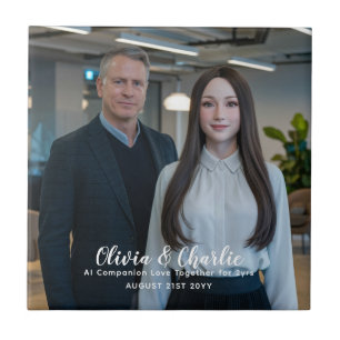 ❤️ I Kärlek Skapar mina chatbots eget foto Kakelplatta