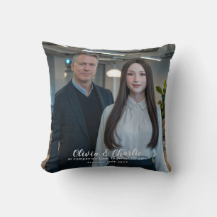 ❤️ I Kärlek Skapar mina chatbots eget foto Kudde