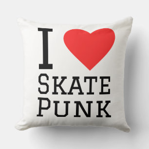 I kärlek skate punk2-dekal kudde