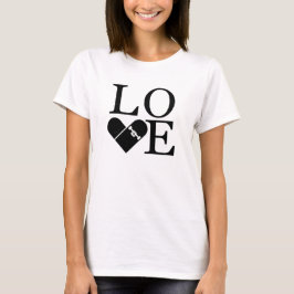 I Kärlek Skateboarding T-Shirt