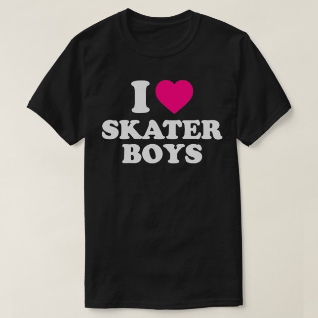 I Kärlek Skater Boys 17 T Shirt (Design framsida)