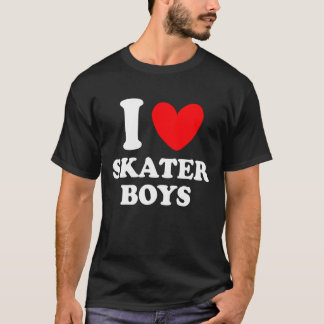 i kärlek skater-pojkar t shirt