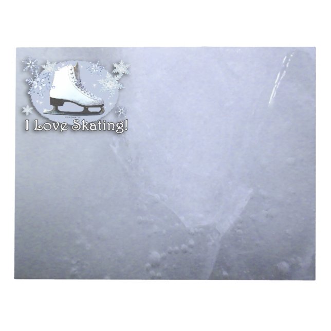 I Kärlek Skating Anteckningsblock (Framsida)