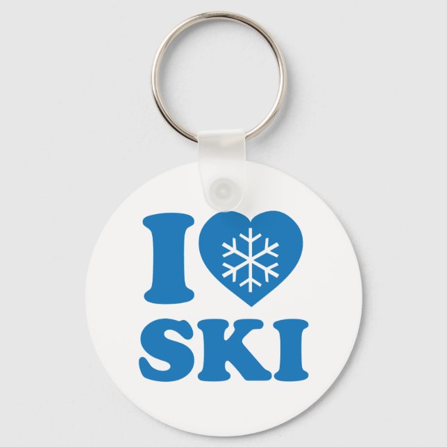 I Kärlek Ski Nyckelring (Framsida)