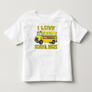 I kärlek skolbarn i buss roligt, t-shirt