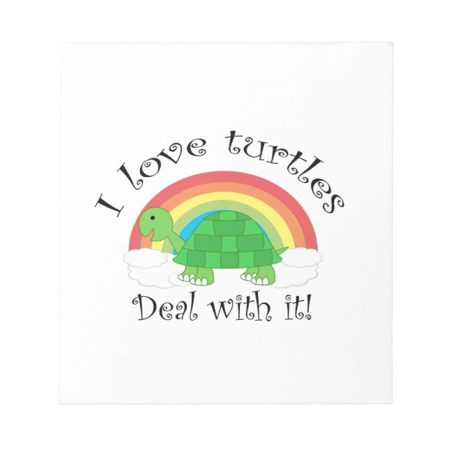 I kärlek-sköldpaddor tar hand om det anteckningsblock (Framsida)