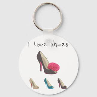 I kärlek skor nyckelring