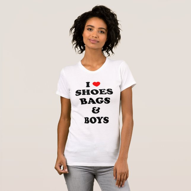 I Kärlek skor och bojar T Shirt (Hel framsida)