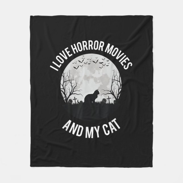 I Kärlek skräckfilmer och mitt katt Fleecefilt (Framsidan)