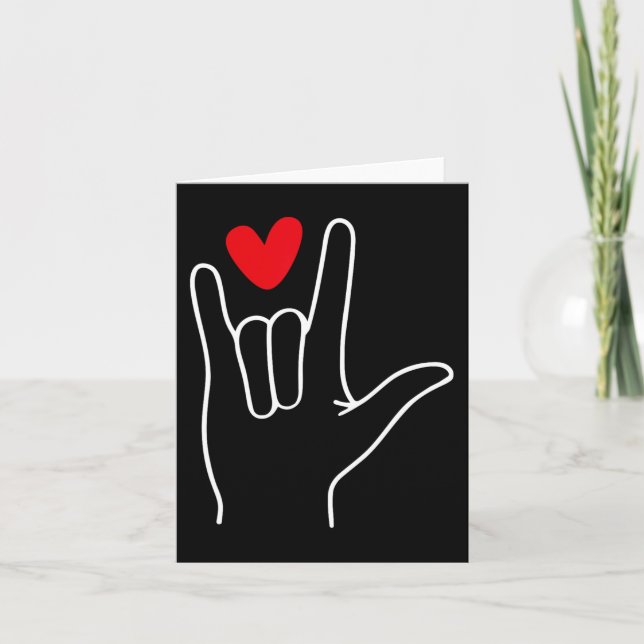 I Kärlek skriver du språk Cute Lycklig Valentine's Kort (Framsida)