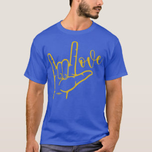 I Kärlek skriver du under amerikanskt teckenspråk  T Shirt