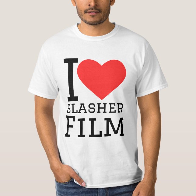 I kärlek-slasher-film t shirt (Framsida)