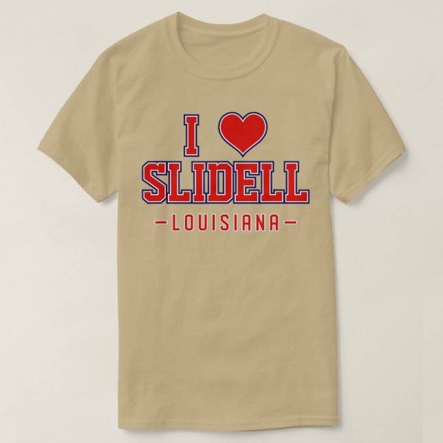 I Kärlek Slidell Louisiana T Shirt (Design framsida)