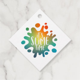 I kärlek slime rainbow gooey slime blome gåvor etiketter