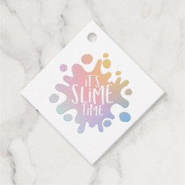 I kärlek slime rainbow gooey slime blome gåvor etiketter