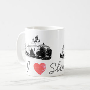 I Kärlek Slonim Belarus Architecture Church Kaffemugg