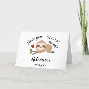 I kärlek SLOTH, Valentineser i personligen Helgkort