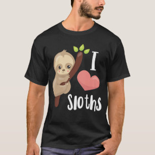 I KÄRLEK Sloths Cute Sloth T Shirt