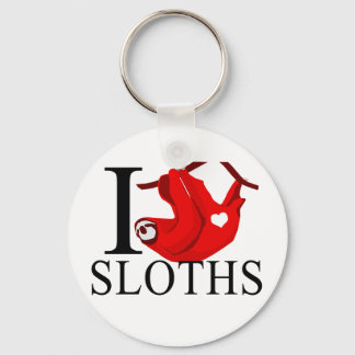 I Kärlek Sloths-nyckelkedjor Nyckelring