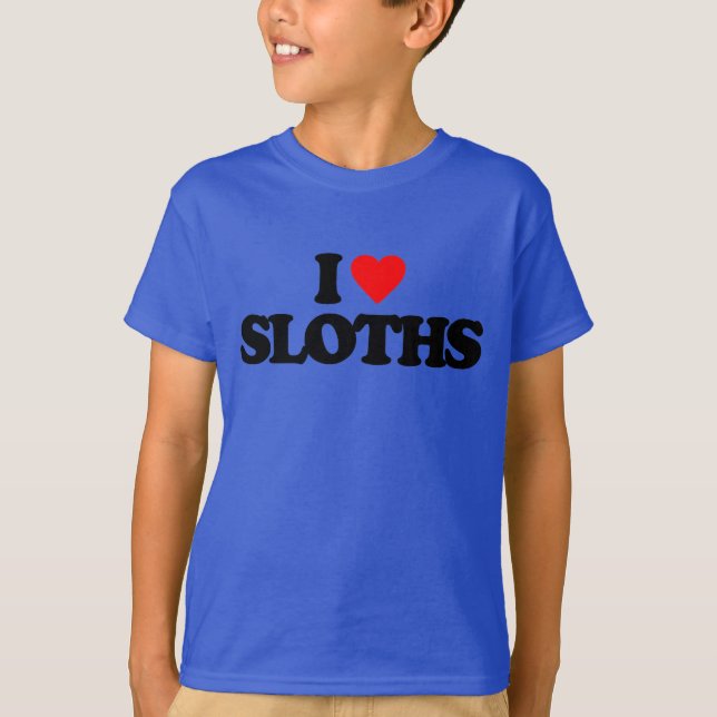 I KÄRLEK SLOTHS T SHIRT (Framsida)