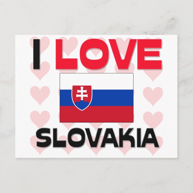 I Kärlek Slovakien Vykort (Framsida)