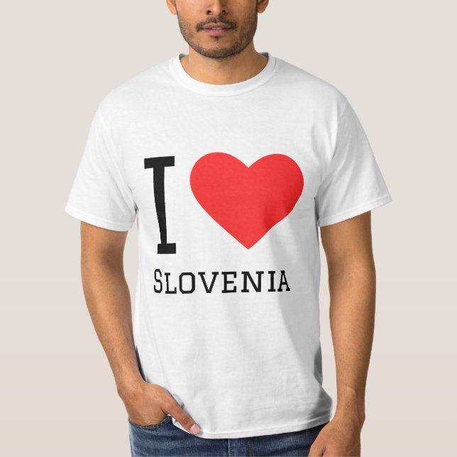 I kärlek slovenia t shirt (Framsida)