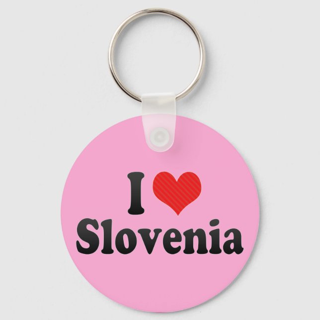I Kärlek Slovenien Nyckelring (Framsida)