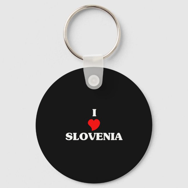 I Kärlek Slovenien Nyckelring (Framsida)