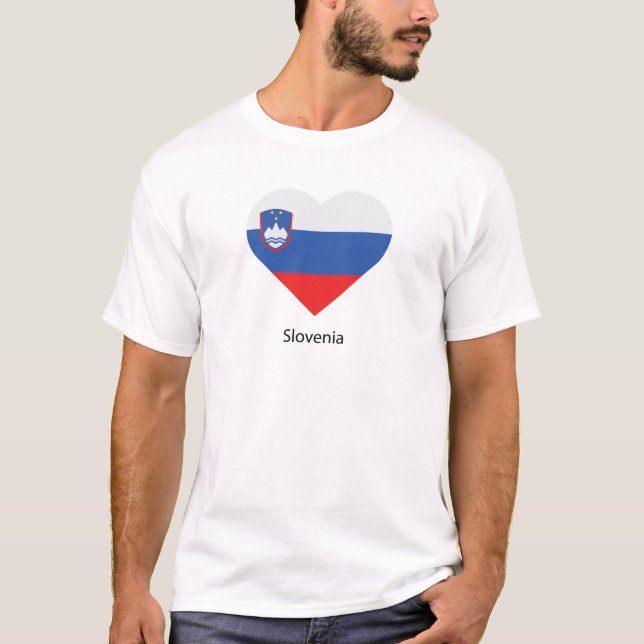 I Kärlek Slovenien T Shirt (Framsida)